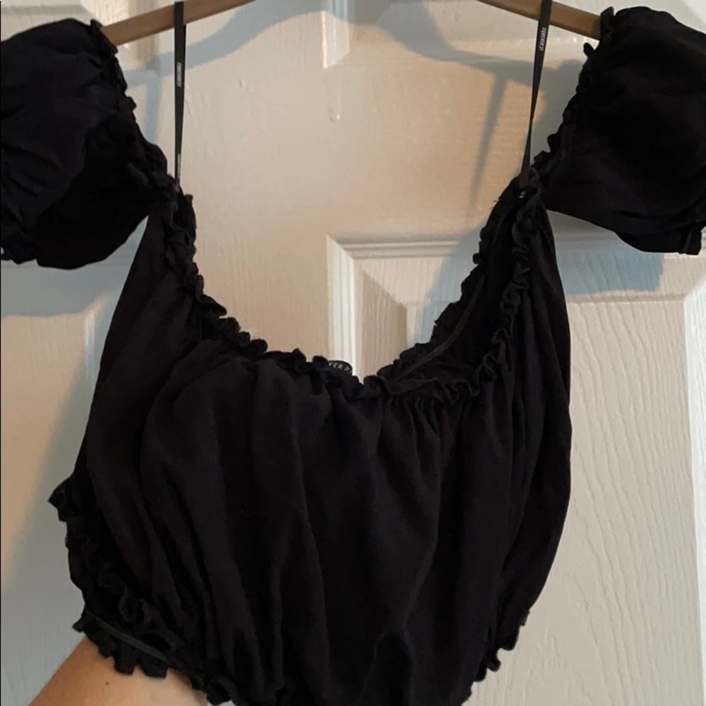 Off the shoulder crop top